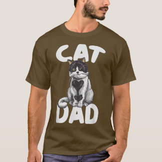 Best Cat Vater Shirt Vathers Day Kitty Daddy Papa 