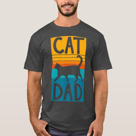 Best Cat Vater Vathers Day Men Kitty Daddy Papa T-Shirt (Vorderseite)