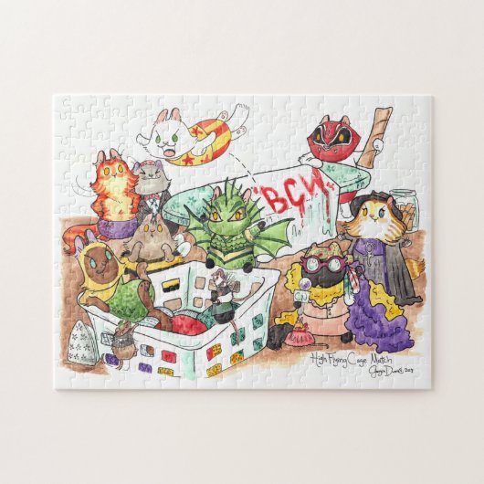BEST CAT WRESTLING! BCW! BCW! PUZZLE (Horizontal)