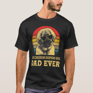 Best Caucasian Shepherd Vater Ever Dog Retro Vinta T-Shirt