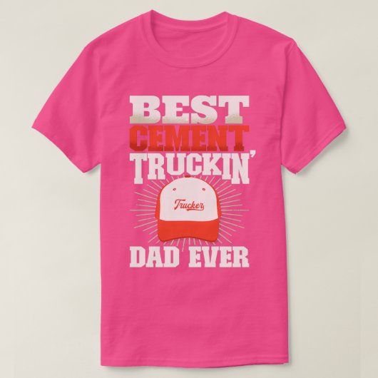 Best Cement Trucks Vater Ever Cement Truck Driver  T-Shirt (Design vorne)