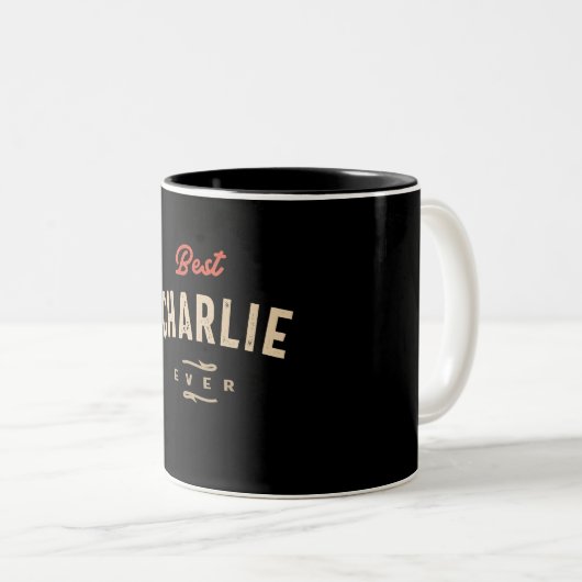 Best Charlie Ever Funny Name Charlie Zweifarbige Tasse (VorderseiteRechts)