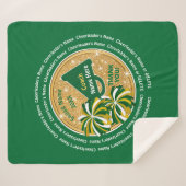Best Cheer Coach Geschenke, ALL Cheerleader's Name Sherpadecke (Vorderseite (Horizontal))