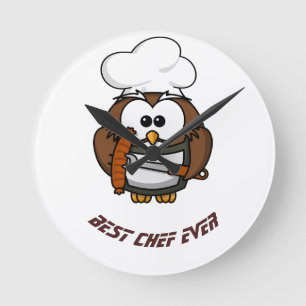 Best Chef ever Runde Wanduhr