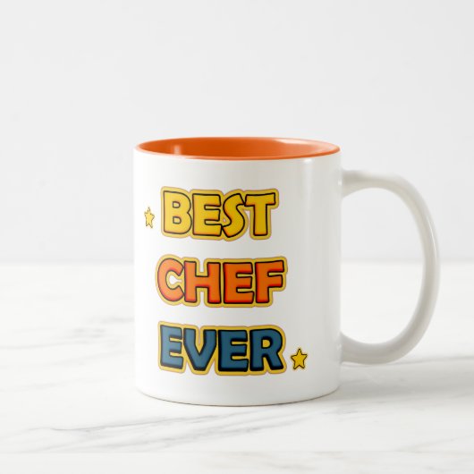 Best Chef ever Zweifarbige Tasse (Rechts)