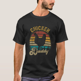 Best Chicken Daddy Vintag Retro 70er Chicken Vater T-Shirt
