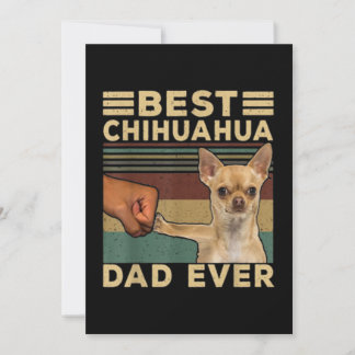 Best Chihuahua Dad Ever Dankeskarte