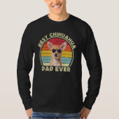 Best Chihuahua Dad For Men Retro Brown Chiwawa Do T-Shirt (Vorderseite)