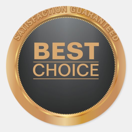 Best Choice Bronze Metallic Sticker (Vorderseite)