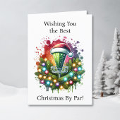 Best Christmas by Par | Funny Disk Golf Themed Feiertagskarte