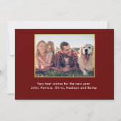 Best Christmas by Par Golf Ball Tree Das erste Fot Karte (Rückseite)