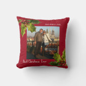 Best Christmas Ever Couple Foto Kissen (Vorderseite)