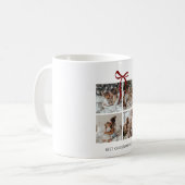 Best Christmas Ever Family Foto Collage Geschenk Kaffeetasse (Vorderseite Links)