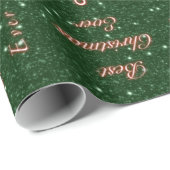 Best Christmas Ever grün Geschenkpapier (Rolleneckpunkt)