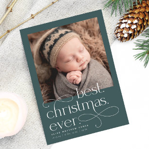 Best Christmas Ever Holiday Birth Announcement Ankündigung