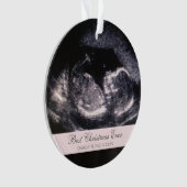 Best Christmas Ever Niedliches Ultrasound Girl Fot Ornament (Vorderseite)
