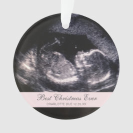 Best Christmas Ever Niedliches Ultrasound Girl Fot Ornament