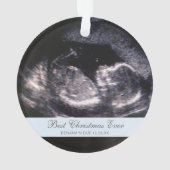 Best Christmas Ever Niedliches Ultrasound Junge Fo Ornament (Rückseite)