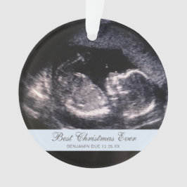 Best Christmas Ever Niedliches Ultrasound Junge Fo Ornament