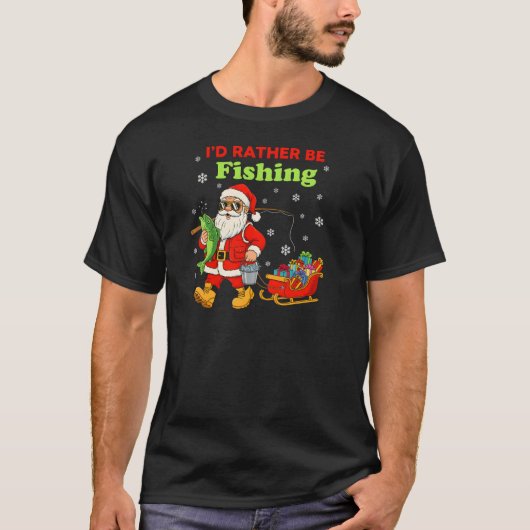 ​Best Christmas Gift for a Fisherman T-Shirt (Vorderseite)