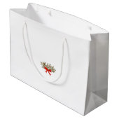 Best Christmas Mama 5-Star Review Design bestellba Große Geschenktüte (Rückseite Schrägansicht)