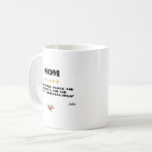 Best Christmas Mama 5-Star Review Design bestellba Kaffeetasse (Vorderseite Links)