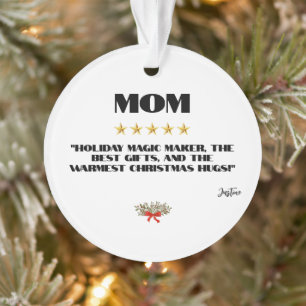 Best Christmas Mama 5-Star Review Design bestellba Ornament