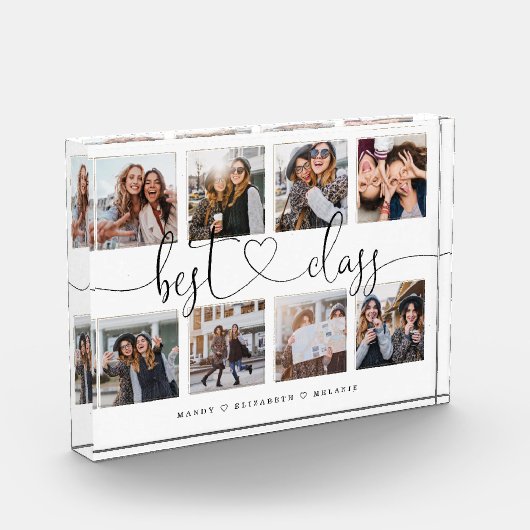 Best Class Script Geschenk für Freunde FotoCollage Fotoblock (Links)