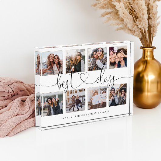 Best Class Script Geschenk für Freunde FotoCollage Fotoblock