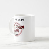 Best Coach Ever - Baseball Kaffeetasse (Vorderseite Links)