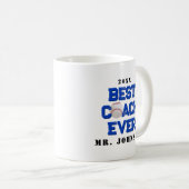 Best Coach Ever Baseball Kaffeetasse (VorderseiteRechts)