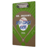 Best Coach Ever Baseball Klemmbrett (Links)