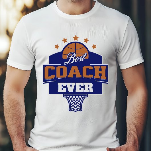 Best Coach Ever - Basketball-Design T-Shirt