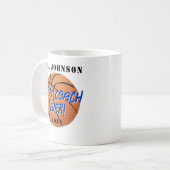 Best Coach Ever - Basketball Kaffeetasse (Vorderseite Links)