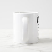 "Best Coach Ever" Einfaches, modernes Bauernhaus Jumbo-Tasse (Rückseite)