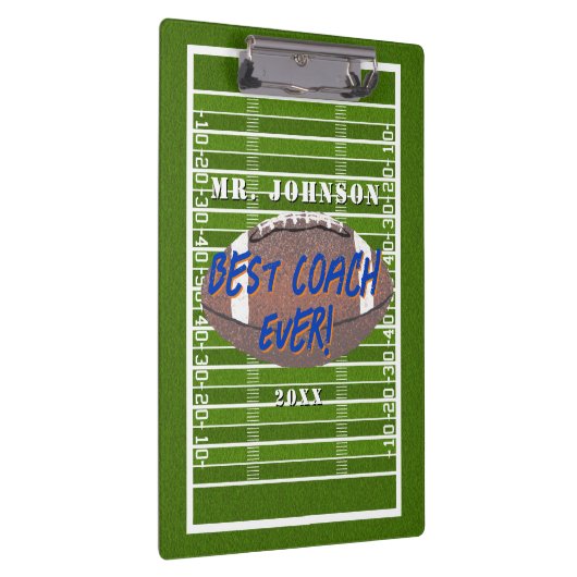 Best Coach Ever Football Klemmbrett (Rechts)