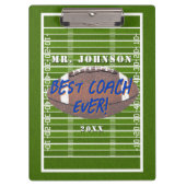 Best Coach Ever Football Klemmbrett (Vorderseite)