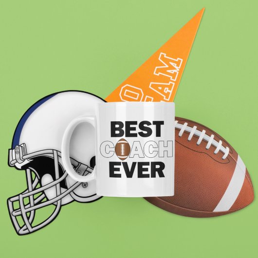 Best Coach Ever Football Trainer Sportteam Kaffeetasse