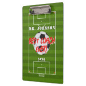 Best Coach Ever - Fußball - Fußball Klemmbrett (Links)