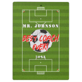 Best Coach Ever - Fußball - Fußball Klemmbrett (Rückseite)
