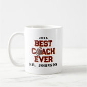 Best Coach Ever - Fußball Kaffeetasse (Links)