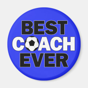 BEST COACH EVER Fußball Team Trainer Magnet
