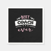 Best Coach Ever Gift Idea Serviette (Vorderseite)