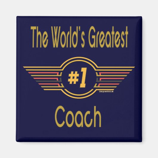 Best Coach Geschenke Magnet (Vorne)