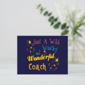 Best Coach Geschenke Postkarte (Stehend Vorderseite)