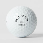 Best Coach Golf "Coach Name" Titleist Pro V1 Golfball (Vorderseite)