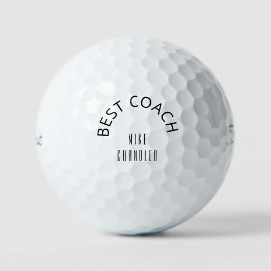 Best Coach Golf "Coach Name" Titleist Pro V1 Golfball (Vorderseite)