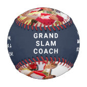 Best Coach je Foto Blue Baseball (Vorderseite)