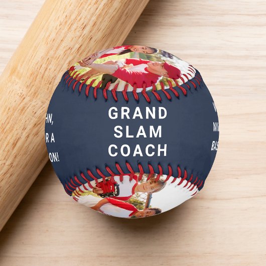 Best Coach je Foto Blue Baseball
