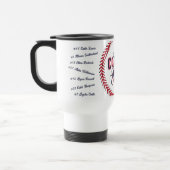 Best Coach je Geschenk Baseball Team Signature-Nam Reisebecher (Links)